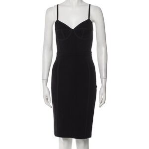 T by ALEXANDER WANG, Black Bodycon Corset Dress